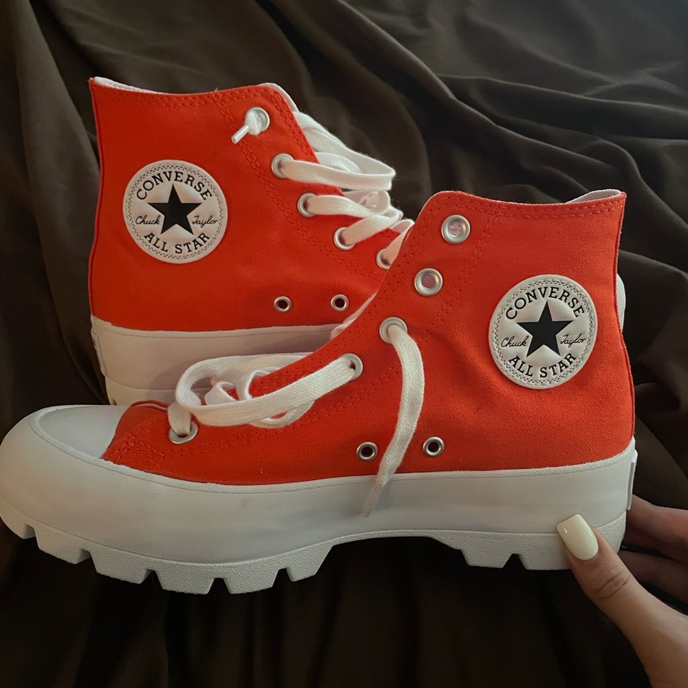 Converse Women's Chuck Taylor All Star Lugged Hi Sneakers, Orange